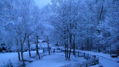 2007 Winterausblick auf Hof