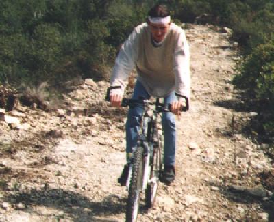 1995 08 Uwe auf Biketour in Griechenland
